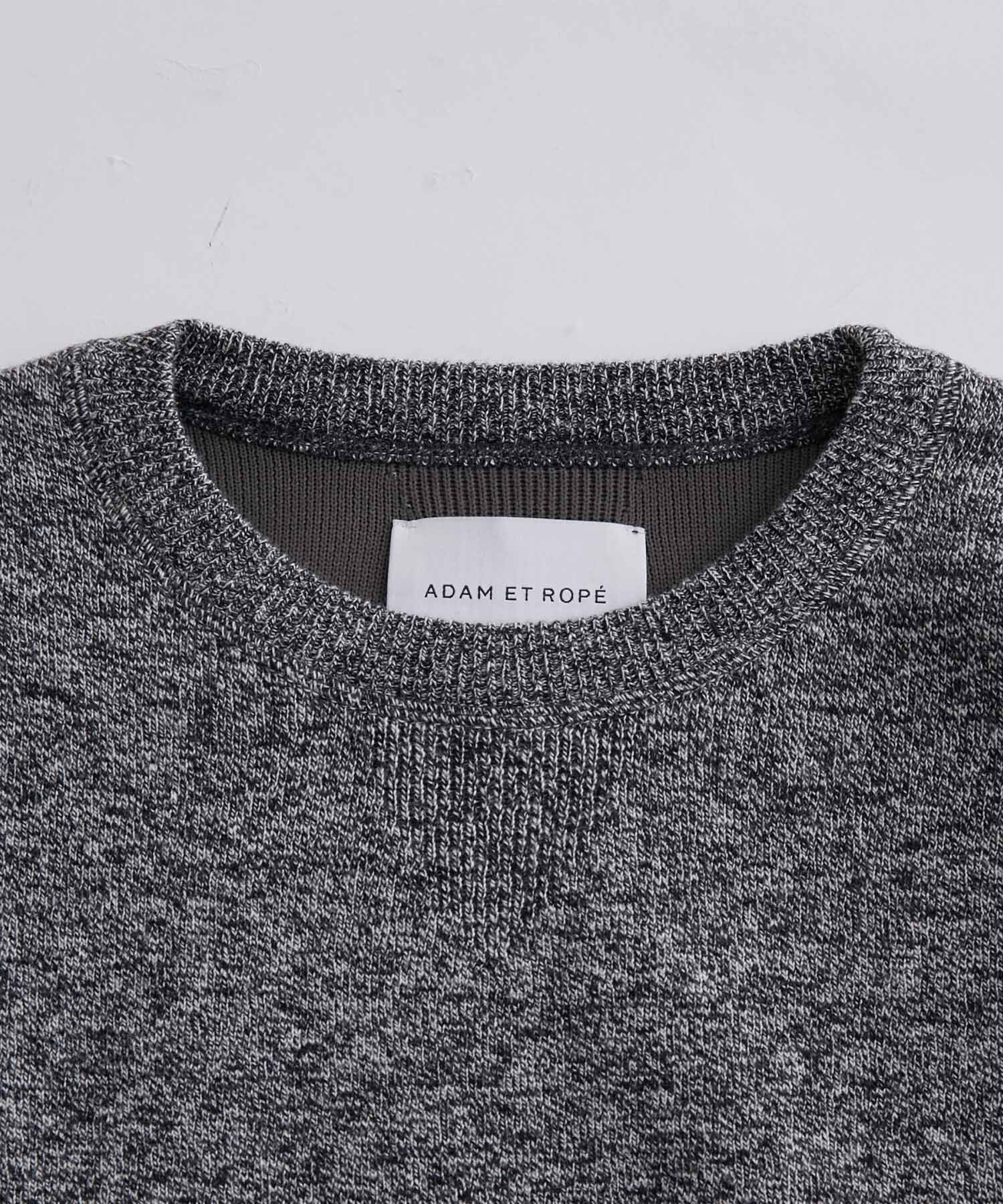 ADAM ET ROPE'「《ドラマ着用》杢スウェット クルーネック ニットプルオーバー/ヘビーウエイト/ユニセックス」|ニット・セーター|