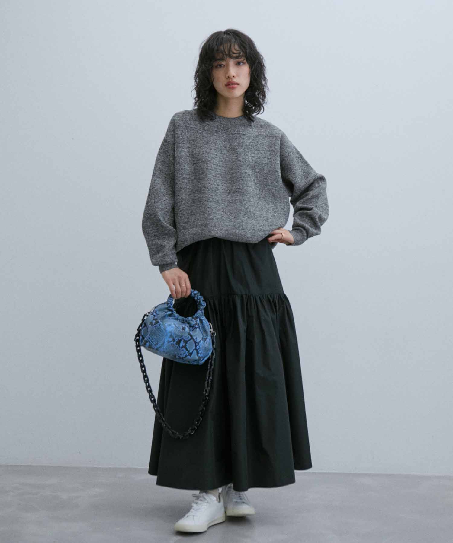 ADAM ET ROPE'「《ドラマ着用》杢スウェット クルーネック ニットプルオーバー/ヘビーウエイト/ユニセックス」|ニット・セーター|