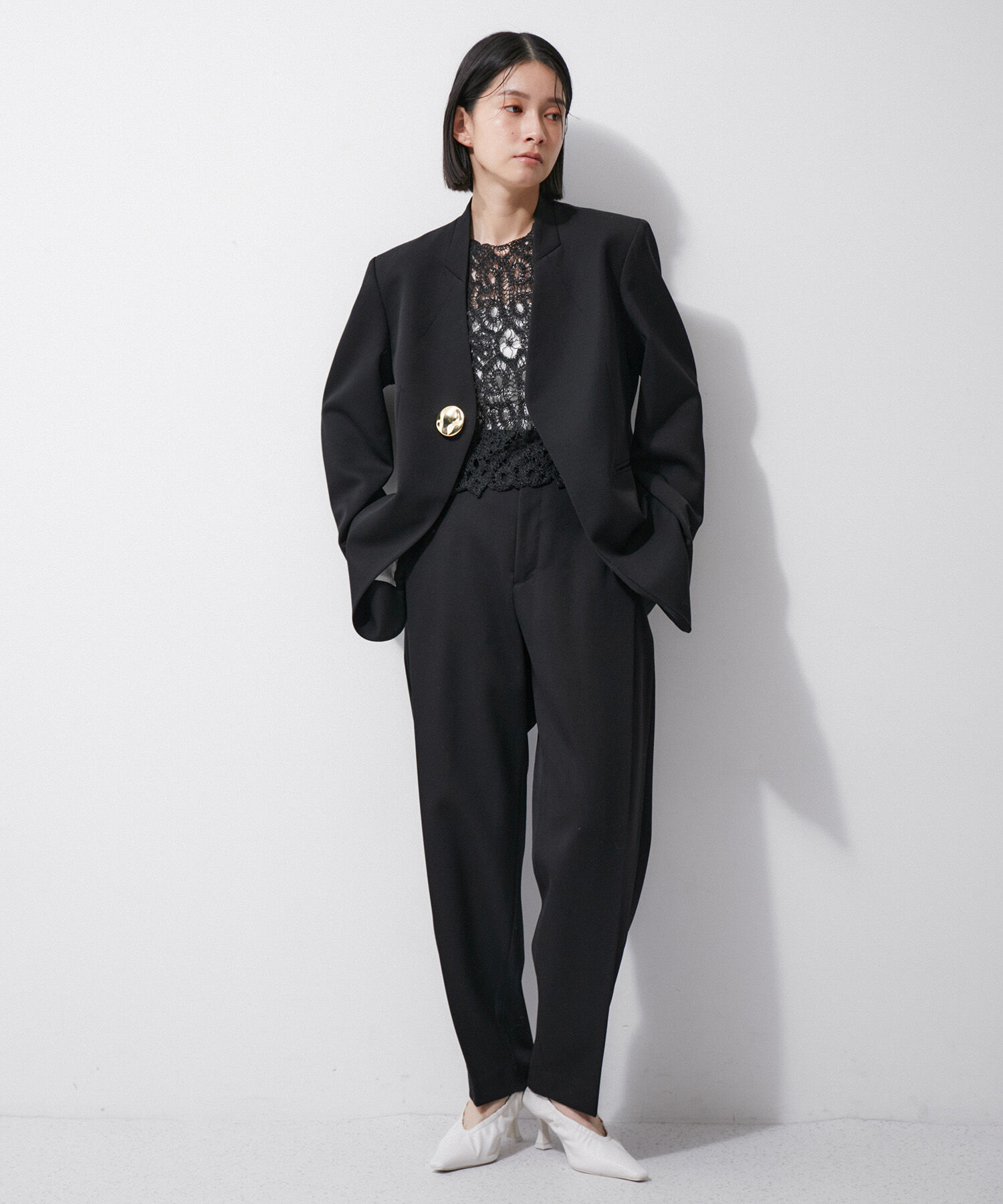 ADAM ET ROPE'「ギャザーパンプス」|パンプス|