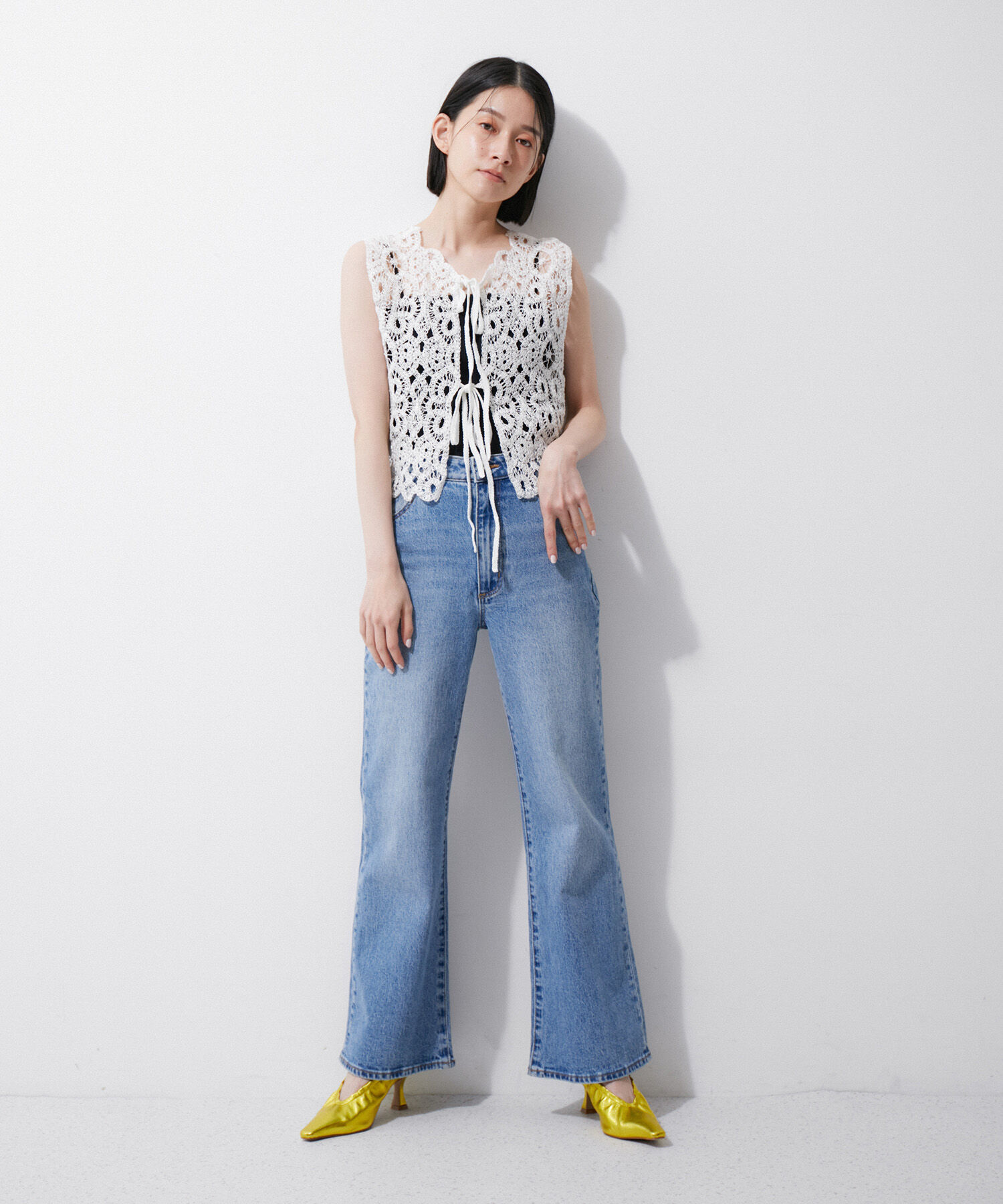 ADAM ET ROPE'「ギャザーパンプス」|パンプス|