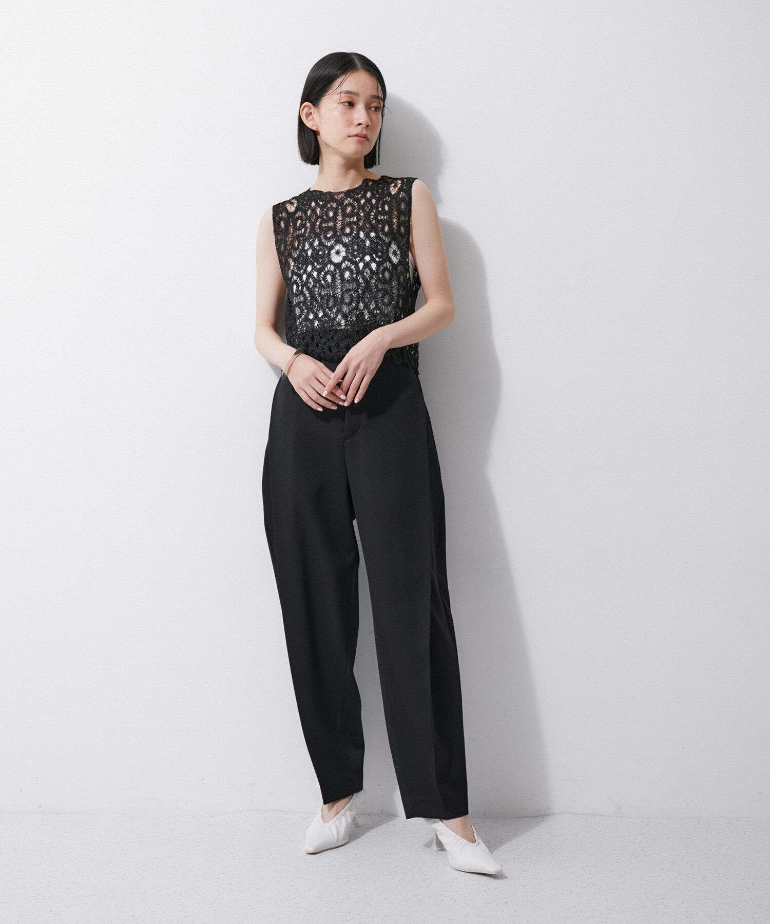 ADAM ET ROPE'「ギャザーパンプス」|パンプス|