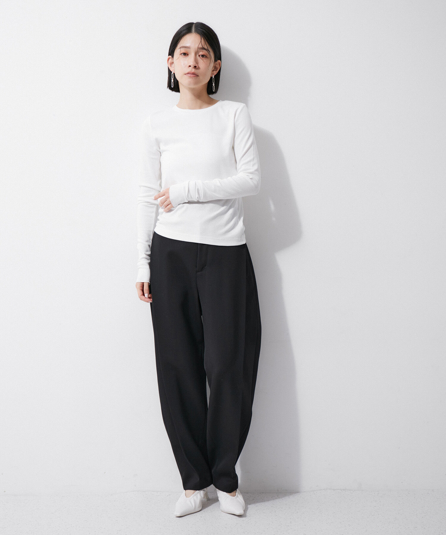 ADAM ET ROPE'「ギャザーパンプス」|パンプス|