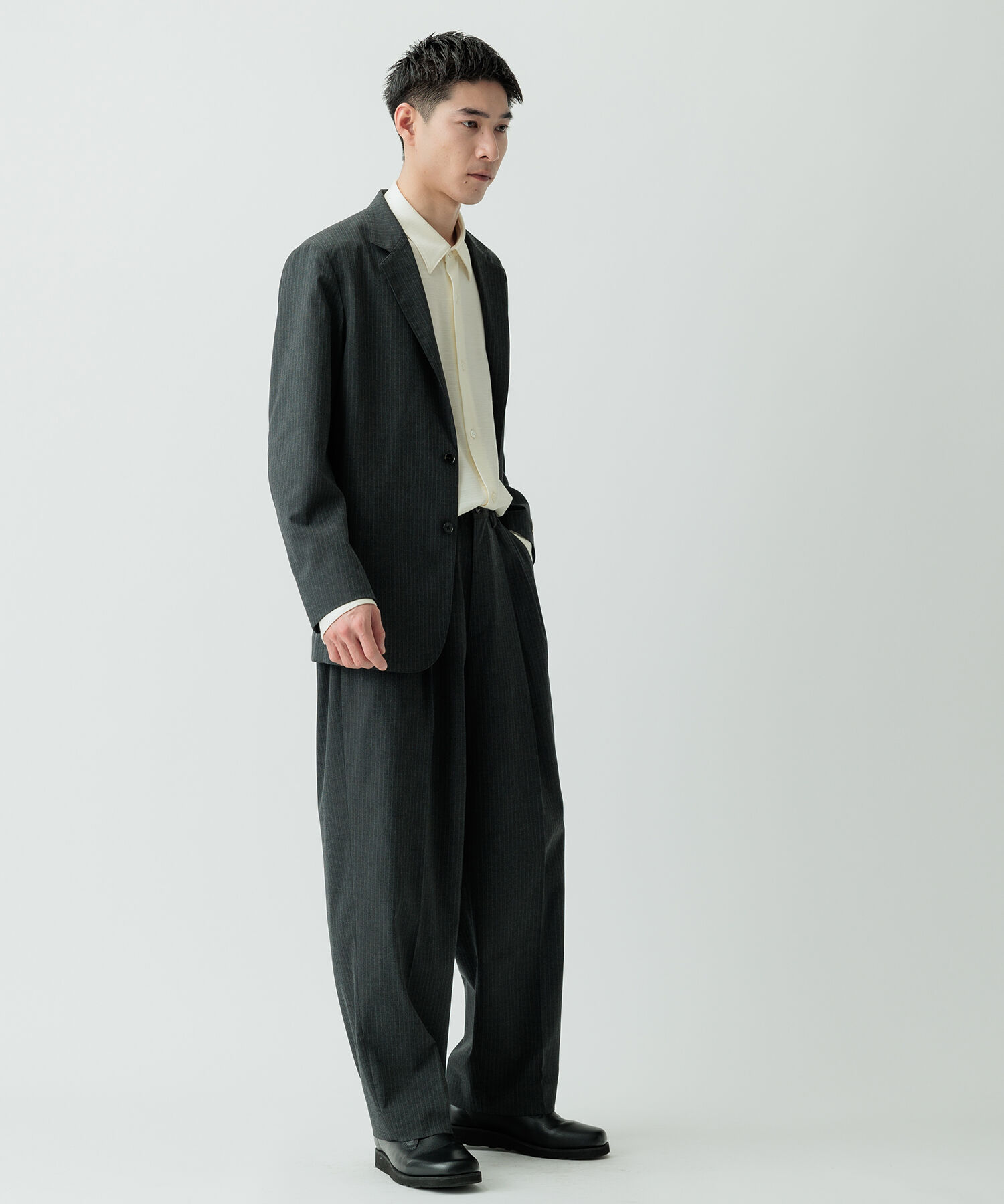 ADAM ET ROPE'「【Chambrer】リラックス テーラード イージー ジャケット / シーズンレス / セットアップ対応」|テーラードジャケット|