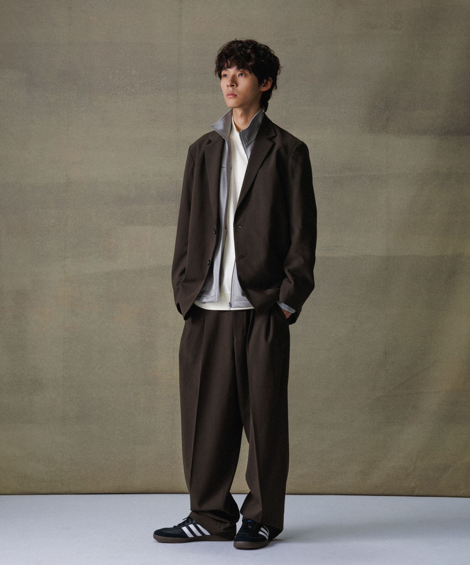 ADAM ET ROPE'「【Chambrer】リラックス テーラード イージー ジャケット / シーズンレス / セットアップ対応」|テーラードジャケット|