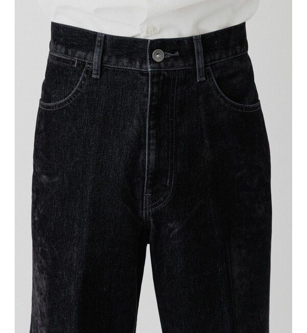 ADAM ET ROPE'「【ISKO】フロッキーデニム ストレートスラックス / ADAM ET ROPE' JEANS -IMAG-」|デニム|