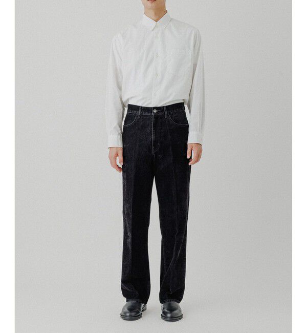 ADAM ET ROPE'「【ISKO】フロッキーデニム ストレートスラックス / ADAM ET ROPE' JEANS -IMAG-」|デニム|