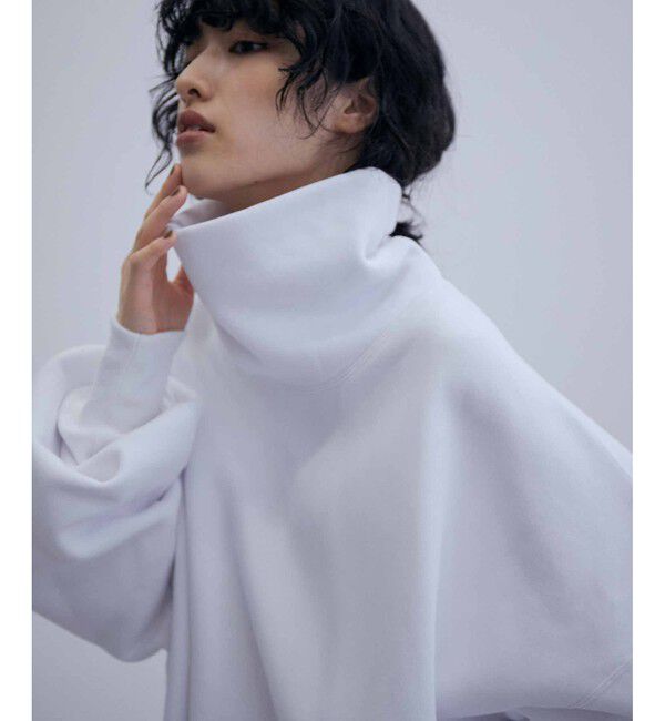 ADAM ET ROPE'「【WEB限定】ボリュームスリーブ 裏起毛 スウェット オフタートルネック / ユニセックス」|スウェット・ジャージ|