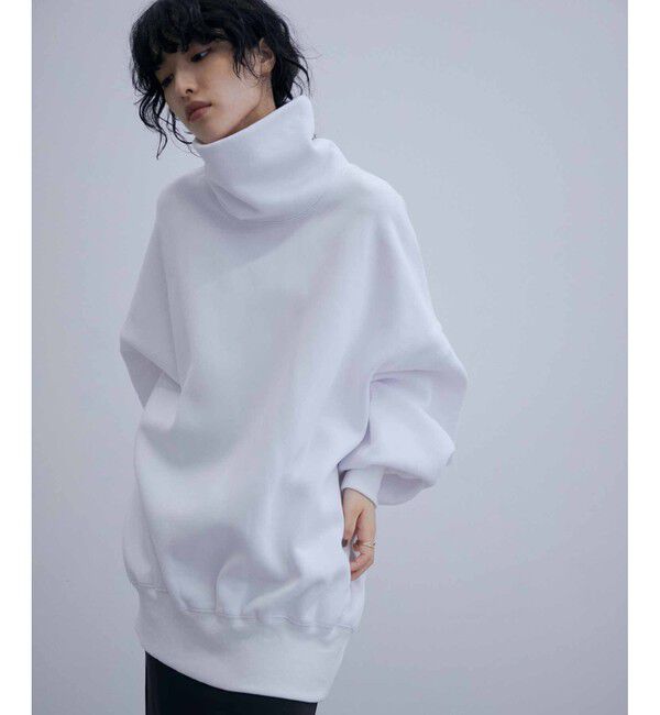 ADAM ET ROPE'「【WEB限定】ボリュームスリーブ 裏起毛 スウェット オフタートルネック / ユニセックス」|スウェット・ジャージ|