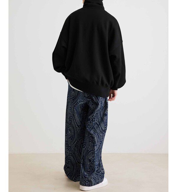 ADAM ET ROPE'「【WEB限定】ボリュームスリーブ 裏起毛 スウェット オフタートルネック / ユニセックス」|スウェット・ジャージ|