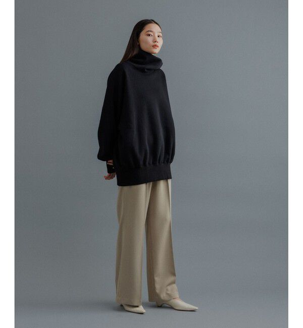ADAM ET ROPE'「【WEB限定】ボリュームスリーブ 裏起毛 スウェット オフタートルネック / ユニセックス」|スウェット・ジャージ|