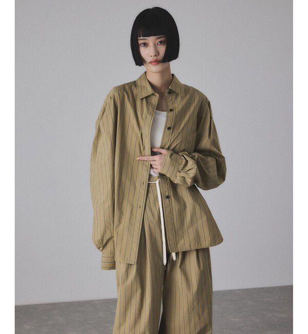 ADAM ET ROPE'「タックスリーブシャツ」|シャツ・ブラウス|ベージュ系(28)