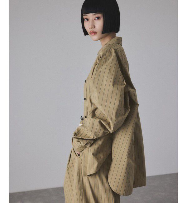 ADAM ET ROPE'「タックスリーブシャツ」|シャツ・ブラウス|