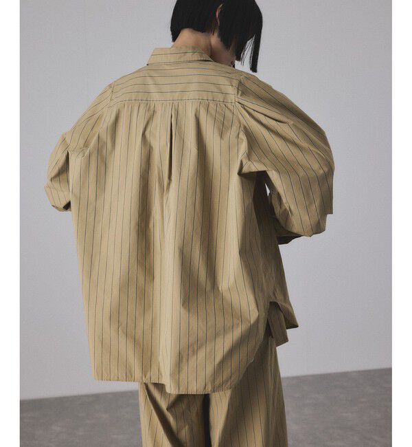 ADAM ET ROPE'「タックスリーブシャツ」|シャツ・ブラウス|