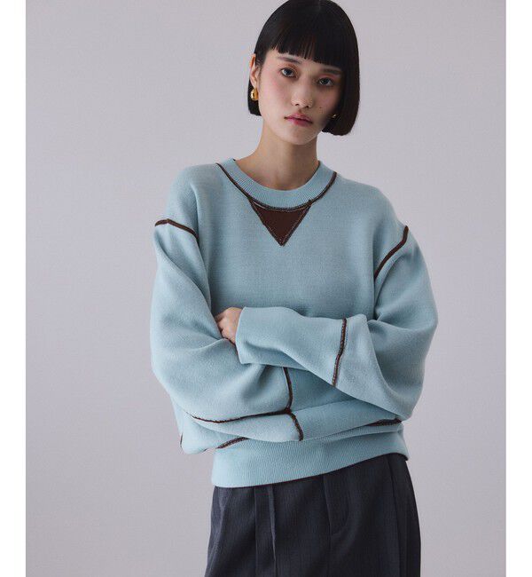 バイカラーリバーシブルニットプルオーバー（ADAM ET ROPE'）｜ルミネ
