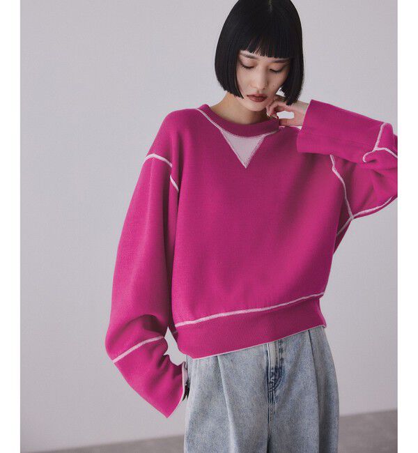 バイカラーリバーシブルニットプルオーバー（ADAM ET ROPE'）｜ルミネ