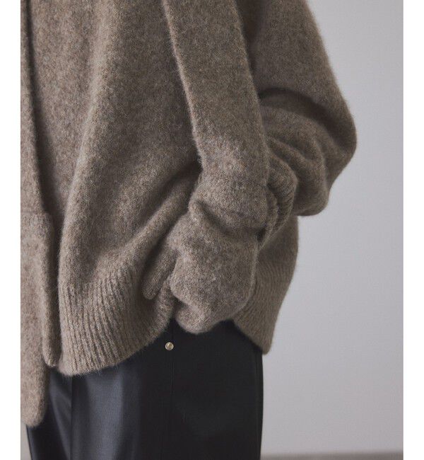 ADAM ET ROPE'「【サステナブル】YAKブレンドタートルニット＆グローブ」|ニット・セーター|