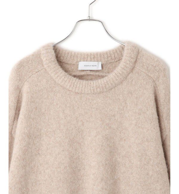 ADAM ET ROPE'「【サステナブル】YAKブレンドタートルニット＆グローブ」|ニット・セーター|