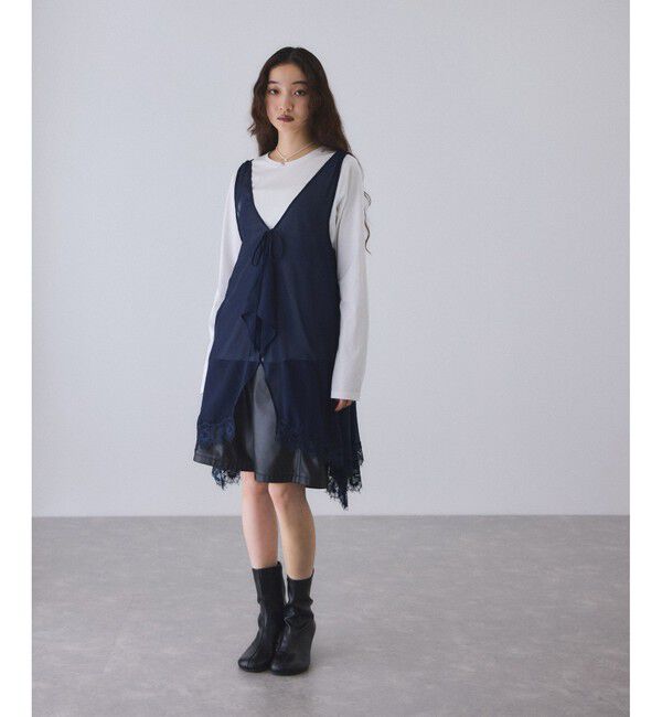 ADAM ET ROPE'「グロスコクーンハーフパンツ」|チノ|