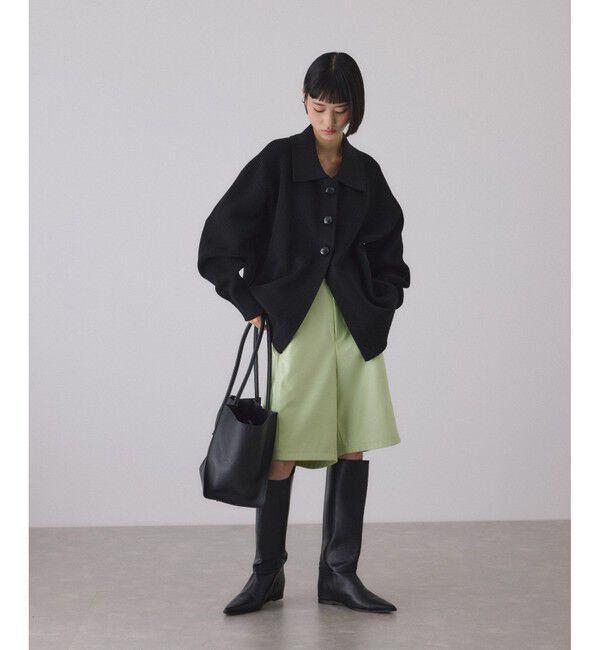 ADAM ET ROPE'「グロスコクーンハーフパンツ」|チノ|