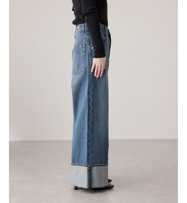 ADAM ET ROPE'「ターンナップアジャストデニム」|デニム|