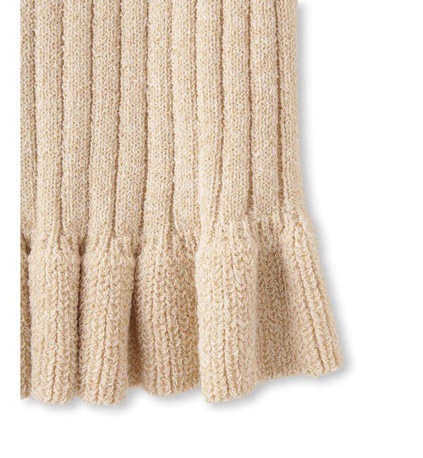 ADAM ET ROPE'「【WEB限定】2WAYフリルリブカーディガン」|カーディガン|