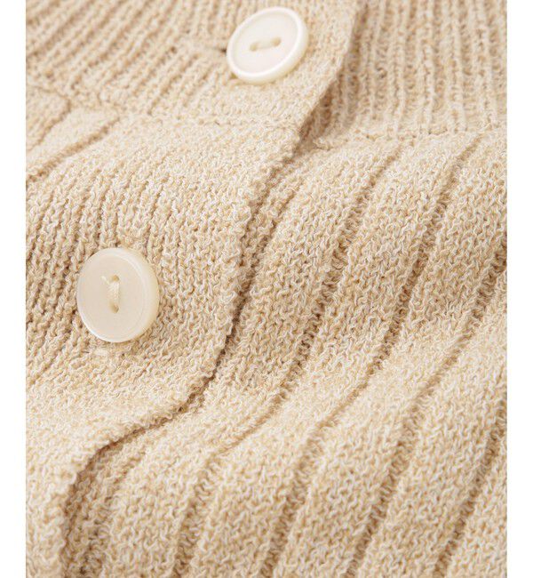 ADAM ET ROPE'「【WEB限定】2WAYフリルリブカーディガン」|カーディガン|