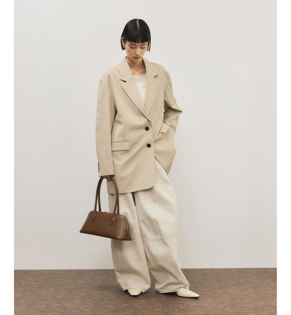 ADAM ET ROPE'「シルキーリラックスジャケット」|テーラードジャケット|