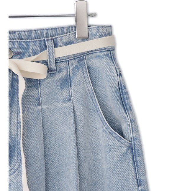 ADAM ET ROPE'「【WEB限定】2タックカーブデニムパンツ」|デニム|