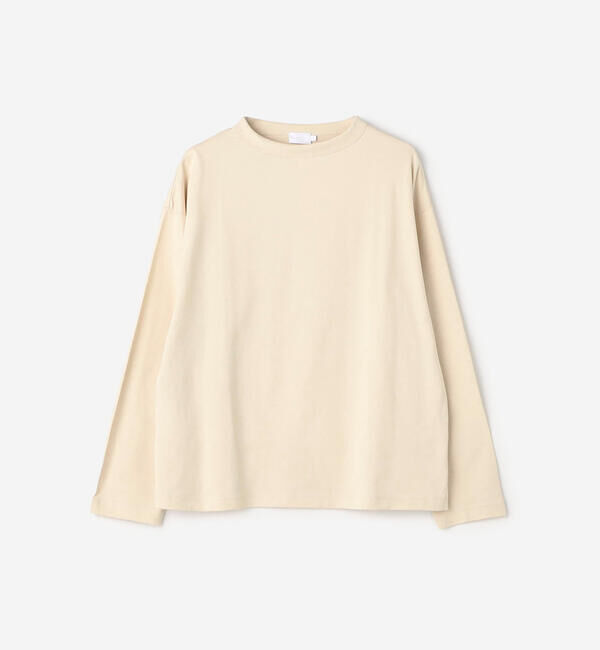 handvaerk「handvaerk | 60/2 ボトルネック長袖Tシャツ WOMEN」|Tシャツ・カットソー|OATMEAL