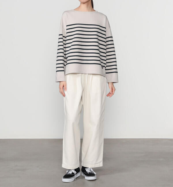 ORCIVAL「ORCIVAL | プレーティングストライプ ボートネックプルオーバー」|ニット・セーター|