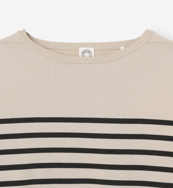 ORCIVAL「ORCIVAL | プレーティングストライプ ボートネックプルオーバー」|ニット・セーター|