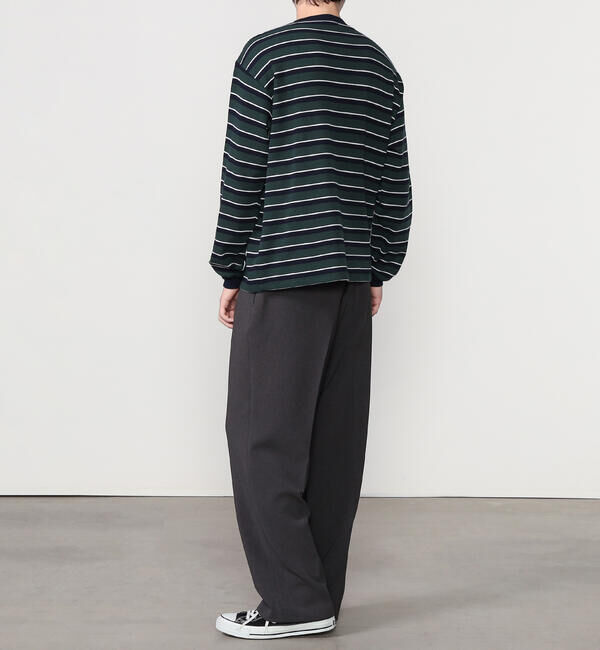  「Gymphlex | ストライプ ワッフルカットソー MEN」|Tシャツ・カットソー|