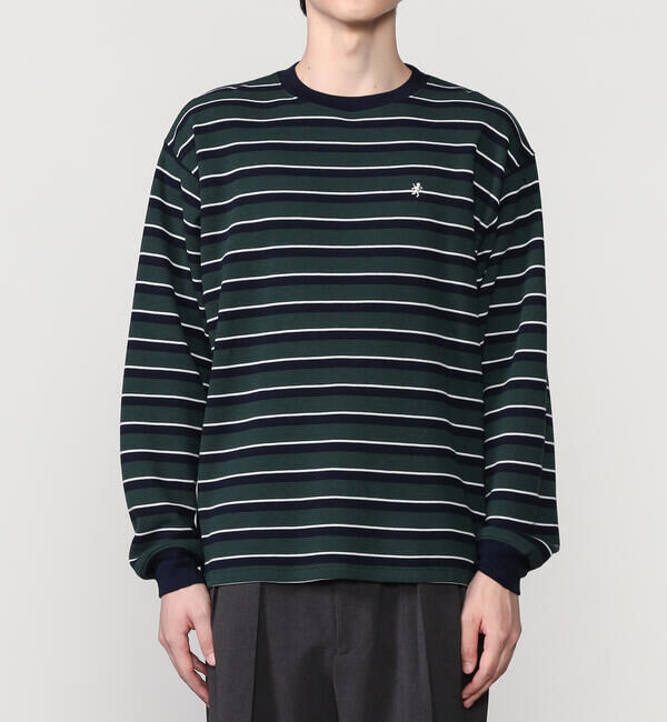  「Gymphlex | ストライプ ワッフルカットソー MEN」|Tシャツ・カットソー|