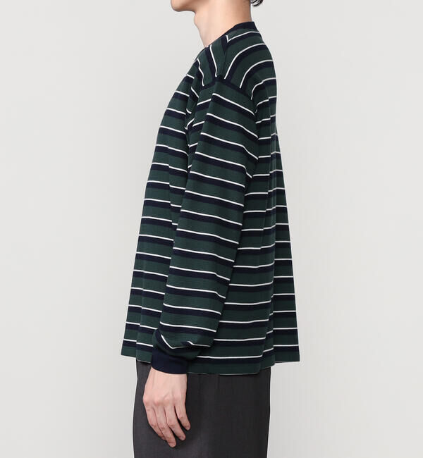  「Gymphlex | ストライプ ワッフルカットソー MEN」|Tシャツ・カットソー|