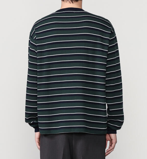  「Gymphlex | ストライプ ワッフルカットソー MEN」|Tシャツ・カットソー|