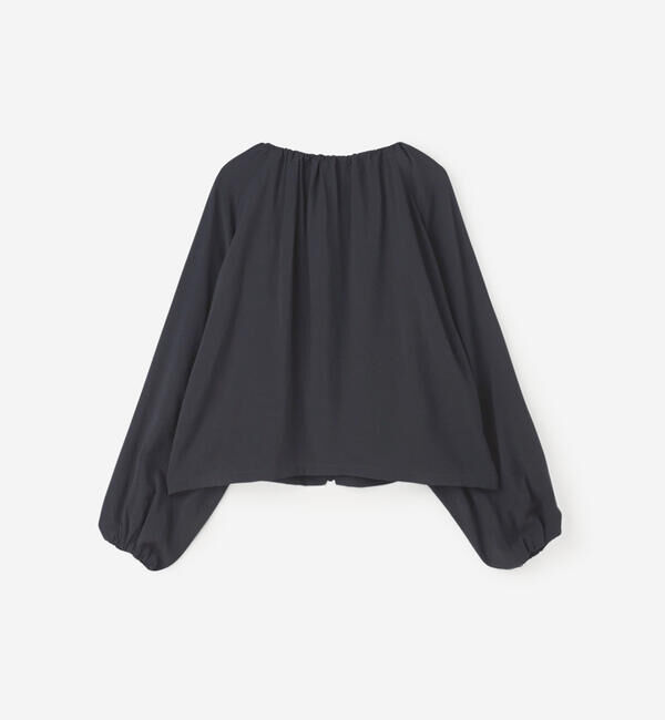 GYMPHLEX「Gymphlex | ギャザー ショートジップシャツ WOMEN」|シャツ・ブラウス|