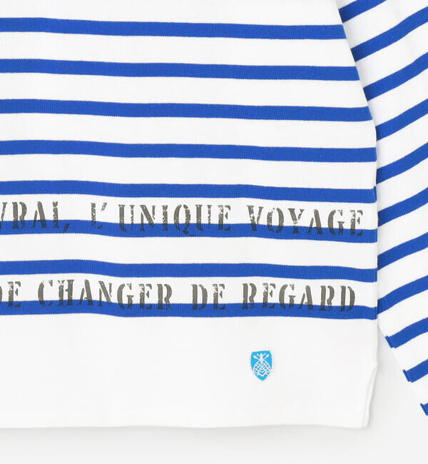 ORCIVAL「ORCIVAL | ラッセル プリント ボートネックワイドバスクTシャツ WOMEN」|Tシャツ・カットソー|