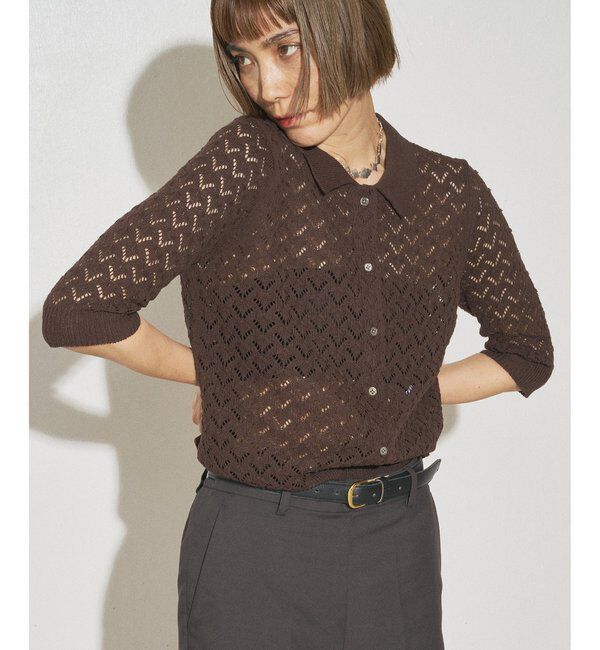 THE PAUSE「【GEMINI】ポロニットプルオーバー」|ニット・セーター|