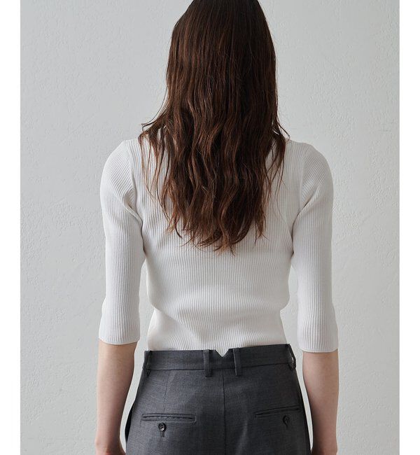 Drawing Numbers「【Drawing Numbers】リブハーフスリーブニット」|ニット・セーター|