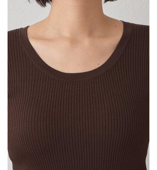 Drawing Numbers「【Drawing Numbers】リブハーフスリーブニット」|ニット・セーター|