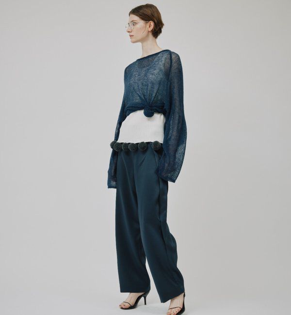  「【CEPIE./セピエ】ポンポンニットタンクトップ」|ニット・セーター|