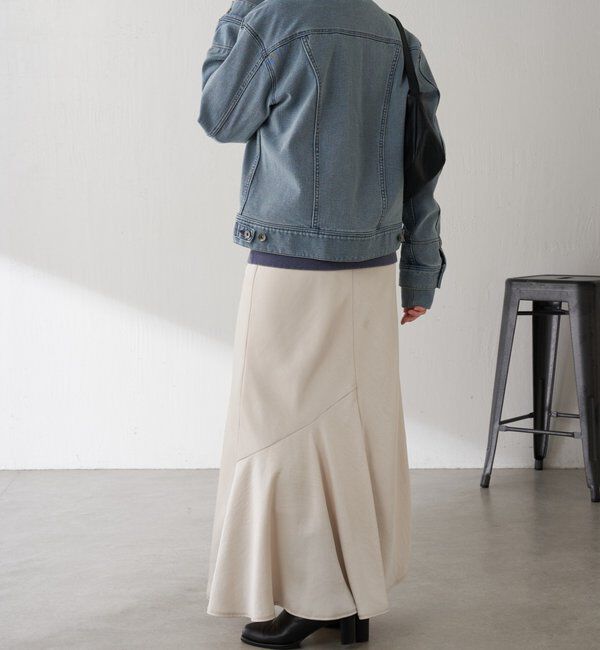  「Q.anos ストレッチリブデニムジャケット」|デニムジャケット|