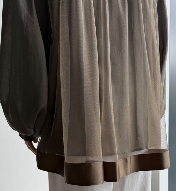  「【WEB限定】バックチュールブラウス」|シャツ・ブラウス|