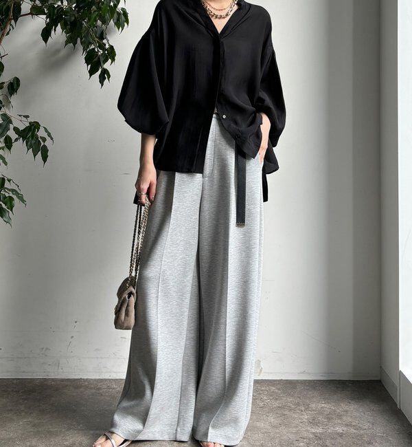  「【WEB限定】バックチュールブラウス」|シャツ・ブラウス|