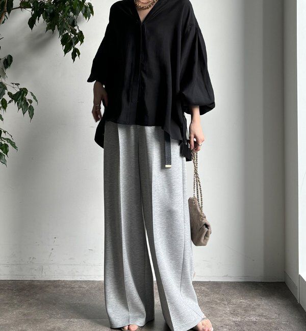  「【WEB限定】バックチュールブラウス」|シャツ・ブラウス|