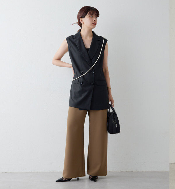  「【CHIKAコラボ】【美脚パンツ】ワイドドロストパンツ」|その他|