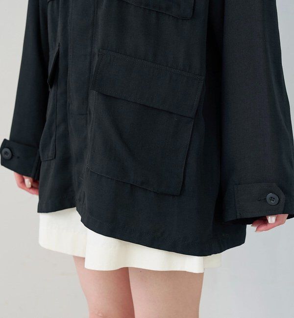  「ポケットビジューカバーオール」|ブルゾン・スタジャン|