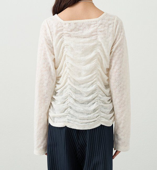  「シャーリングレースカーディガン」|Tシャツ・カットソー|