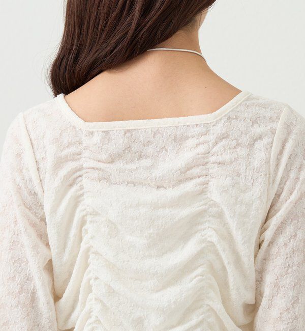  「シャーリングレースカーディガン」|Tシャツ・カットソー|