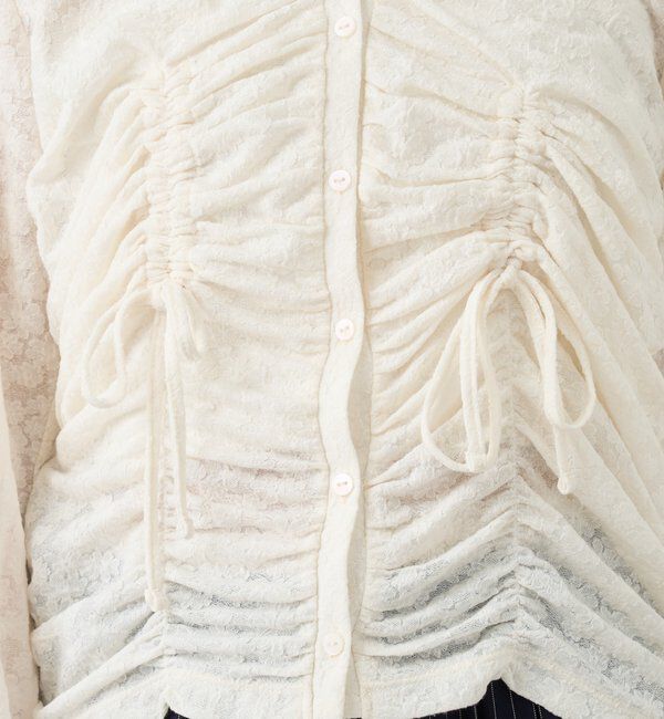  「シャーリングレースカーディガン」|Tシャツ・カットソー|